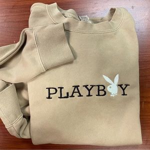 Embroidered Playboy crewneck